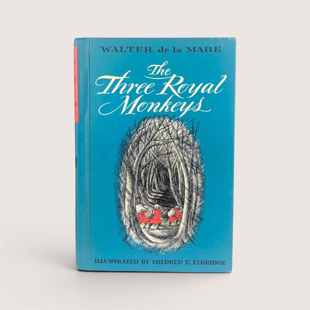 1966 The Three Royal Monkeys Walter de la Mare Hardcover Book